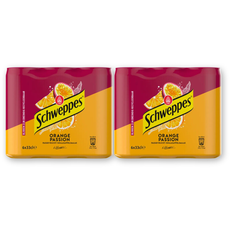 Schweppes Orange passion 6-pack 2-pack