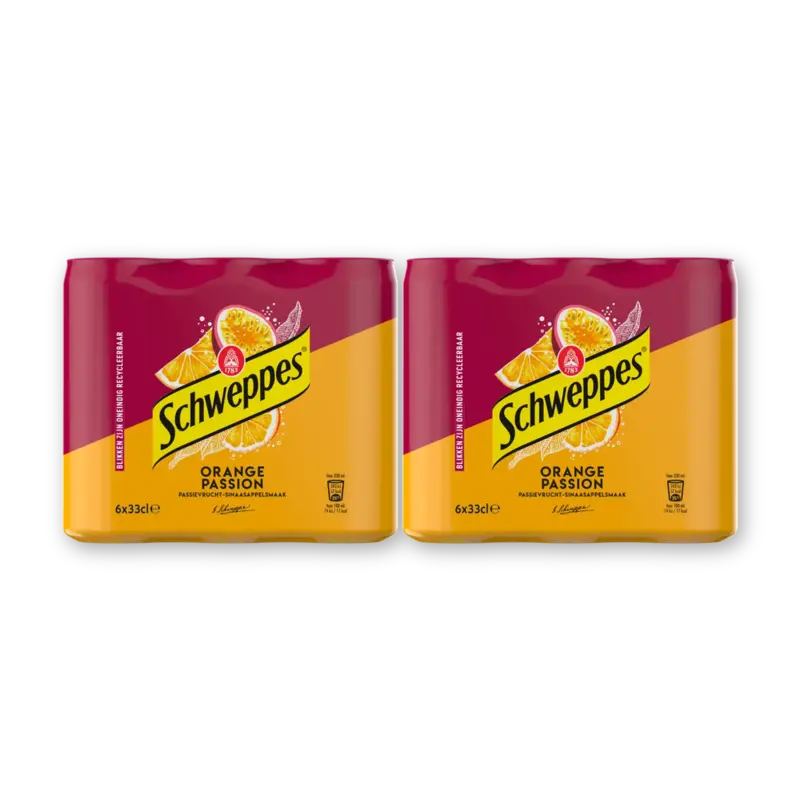 Schweppes Orange passion 6-pack 2-pack