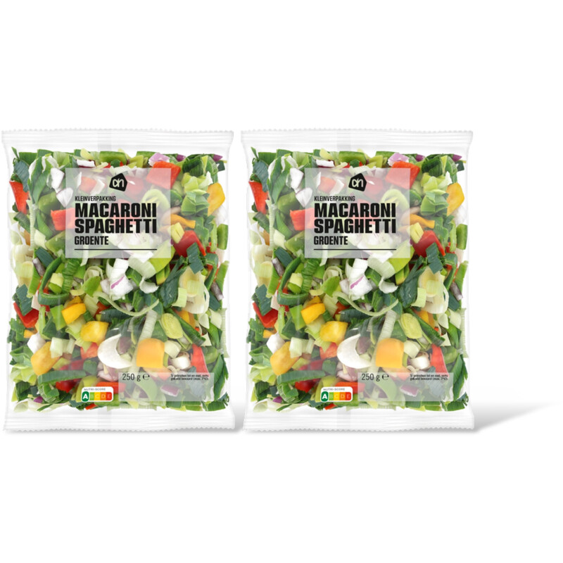 AH Macaroni spaghetti groente klein 2-pack