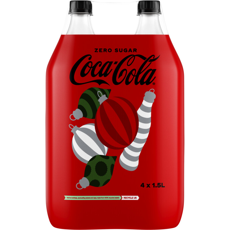 Een afbeelding van Coca-Cola Zero sugar 4-pack