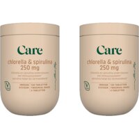 Een afbeelding van Care Chlorella & spirulina 250mg 2-pack