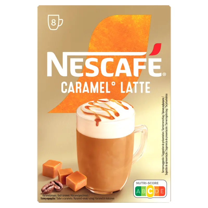 Nescafé Caramel latte oploskoffie