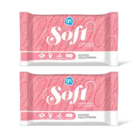 AH Vochtig toiletpapier soft 2-pack