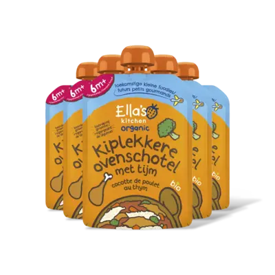 pdp-image-Ella's kitchen Kiplekkere ovenschotel met rijst 6m 5-pk