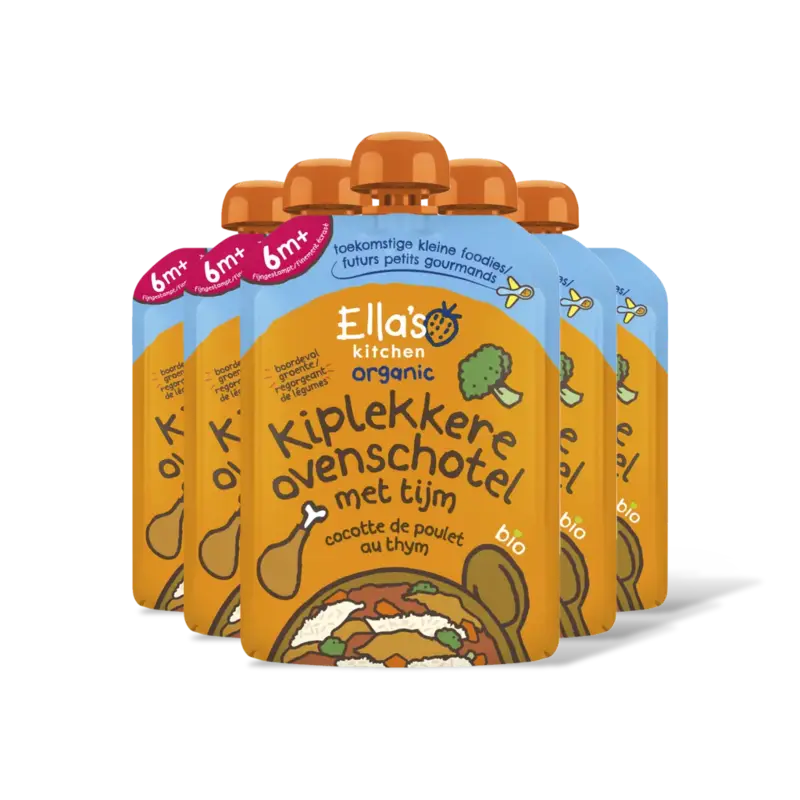 Ella's kitchen Kiplekkere ovenschotel met rijst 6m 5-pk