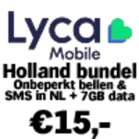 Lycamobile Holland bundel super simkaart