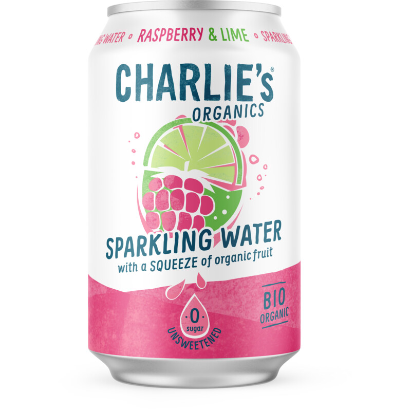 Charlie's Sparkling water raspberry and lime