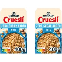 Een afbeelding van Quaker Cruesli zero 4 noten 2-pack