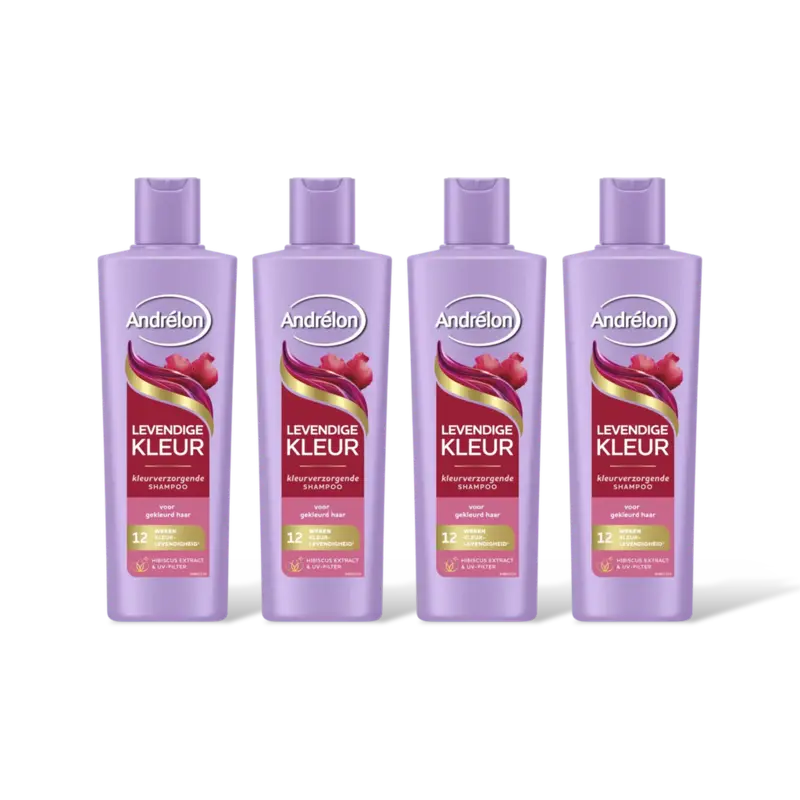 Andrélon Levendige kleur shampoo 4-pack
