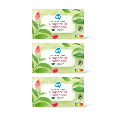 pdp-image-AH Groene thee grapefruit framboos 3-pack