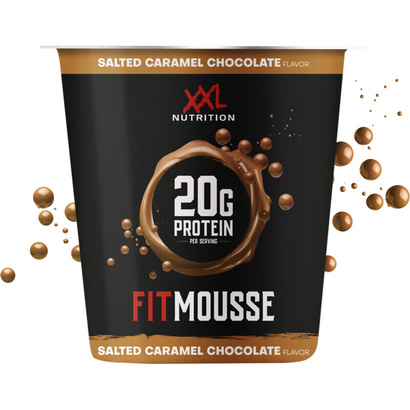 Een afbeelding van XXL Nutrition Fitmousse salted caramel chocolate