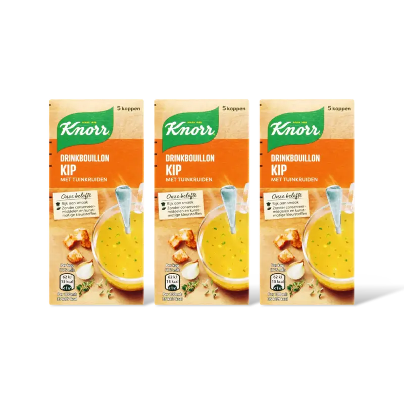 Drinkbouillon kip 3-pack