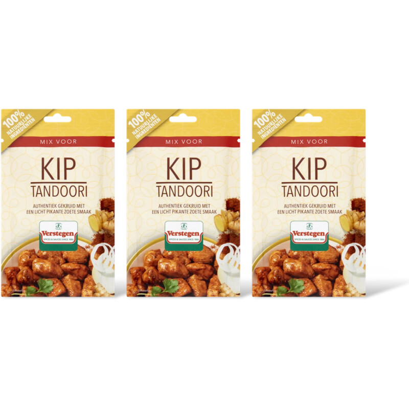 Verstegen Kruidenmix voor kip tandoori 3-pack
