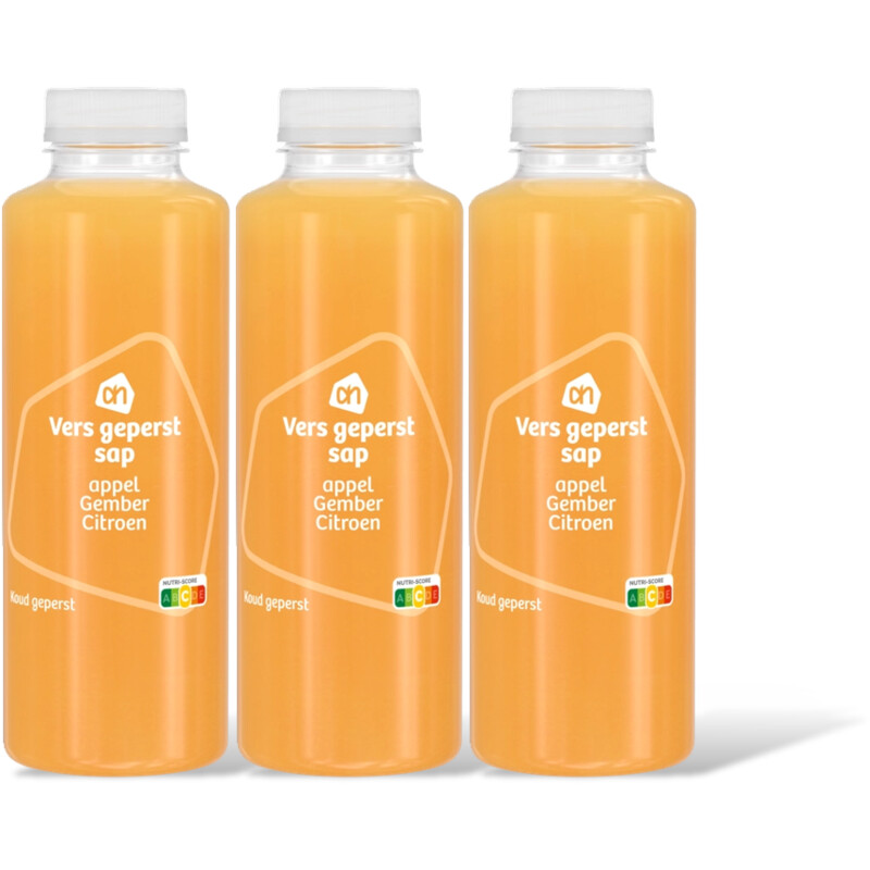 AH Vers geperst sap appel gember citron 3pk