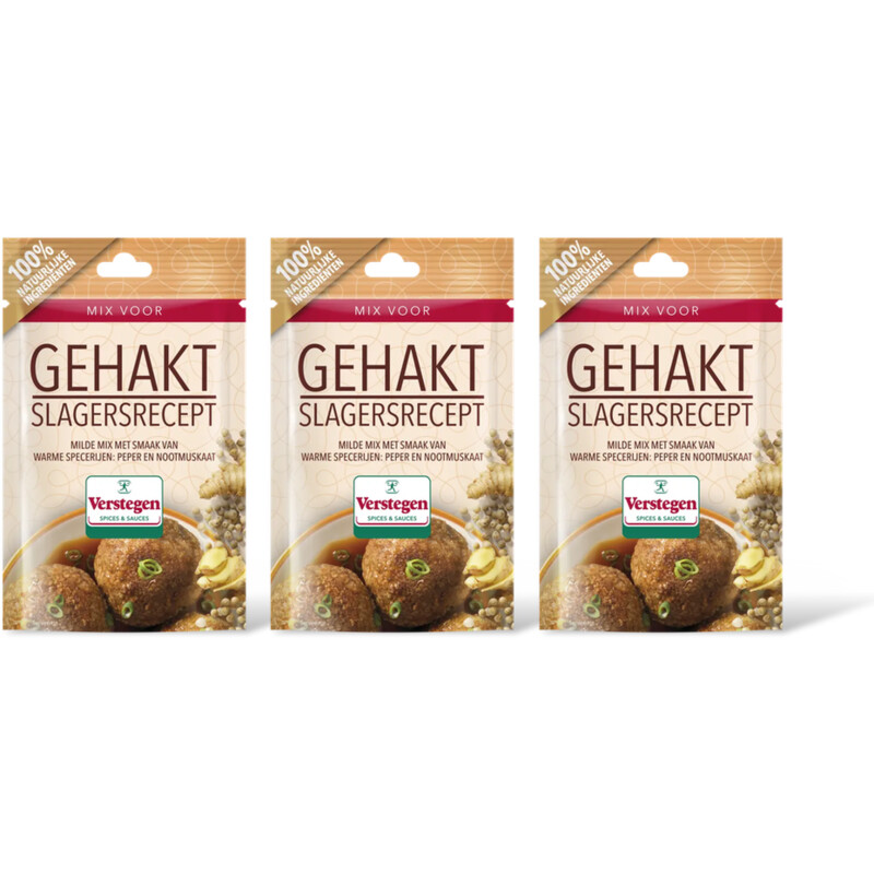 Verstegen Kruidenmix gehakt slagersrecept 3-pack