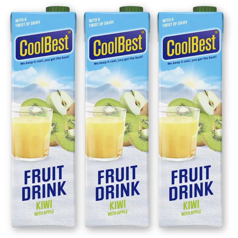 CoolBest Fruitdrink kiwi with apple 3-pack