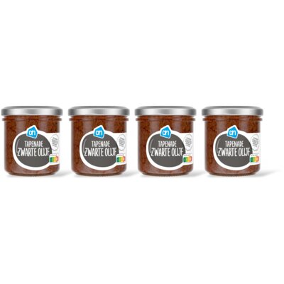 AH Tapenade zwarte olijf 4-pack