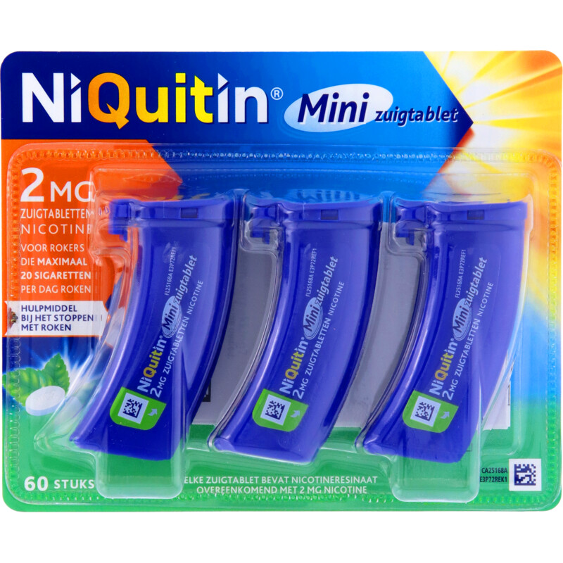 Een afbeelding van Niquitin Mini nicotine 2mg zuigtablet