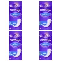 Always Dailies Protect Long 0% 4-pack