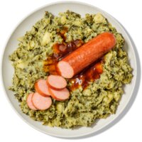 Een afbeelding van AH Hollandse stamppot boerenkool rookworst