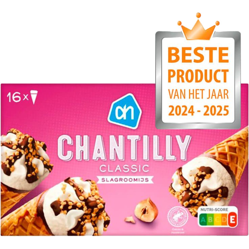 Een afbeelding van AH Chantilly classic slagroomijs