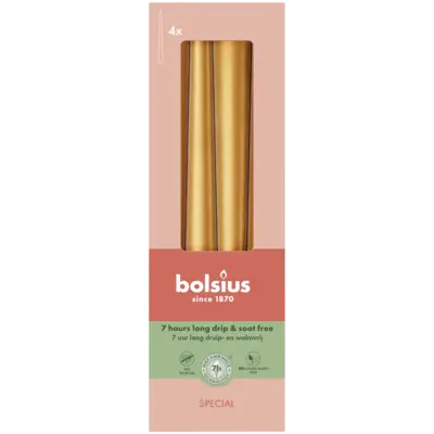 pdp-image-Bolsius Gotische kaarsen metallic golden orange
