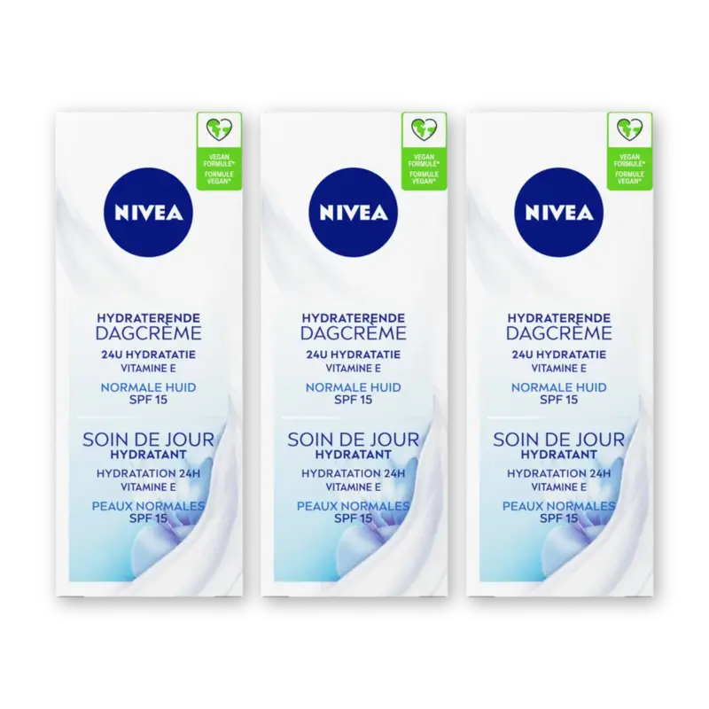NIVEA Hydraterende dagcreme spf15 nrm huid 3pk
