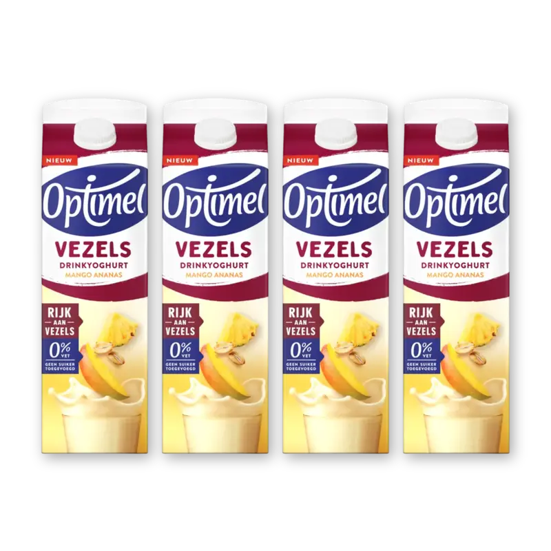 Drinkyoghurt vezels mango ananas 4-pack