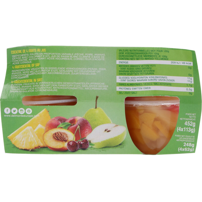 Een afbeelding van Del Monte Fruit express fruit cocktail
