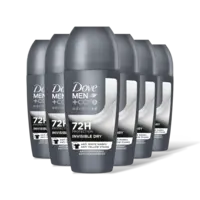 Dove Deodorant roller invisible dry 6-pack