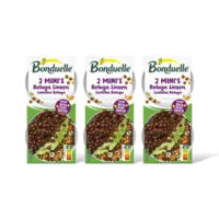 Bonduelle Beluga linzen 2 mini's 3-pack