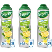 Teisseire Zero citroen limoen siroop 3-pack