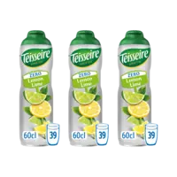 Teisseire Zero citroen limoen siroop 3-pack