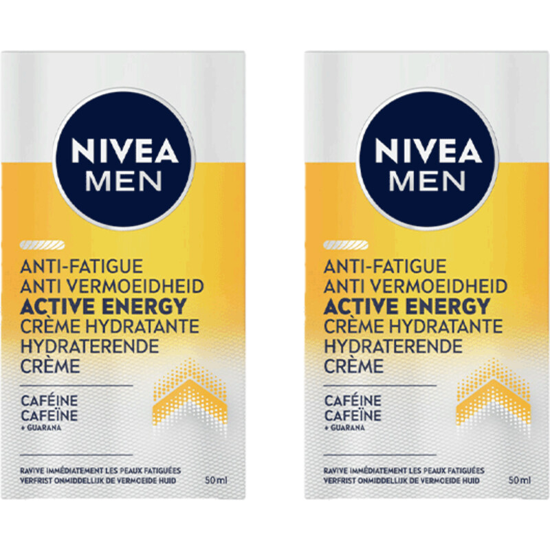 Een afbeelding van Nivea men active energy gezichtscreme 2-pack