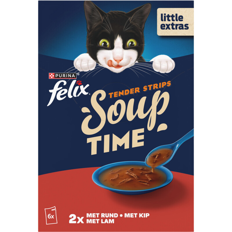 Felix Soup tender strips rund kip lam