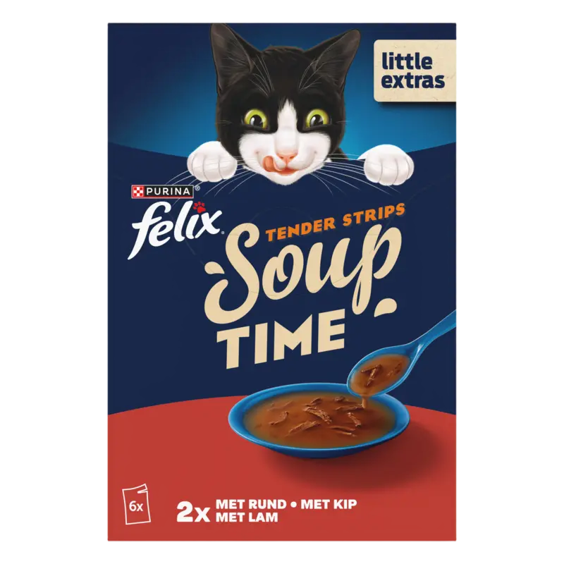 Felix Soup tender strips rund kip lam