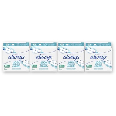 pdp-image-Always Maandverband Cotton Normal 4-pack