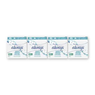 pdp-image-Always Maandverband Cotton Normal 4-pack