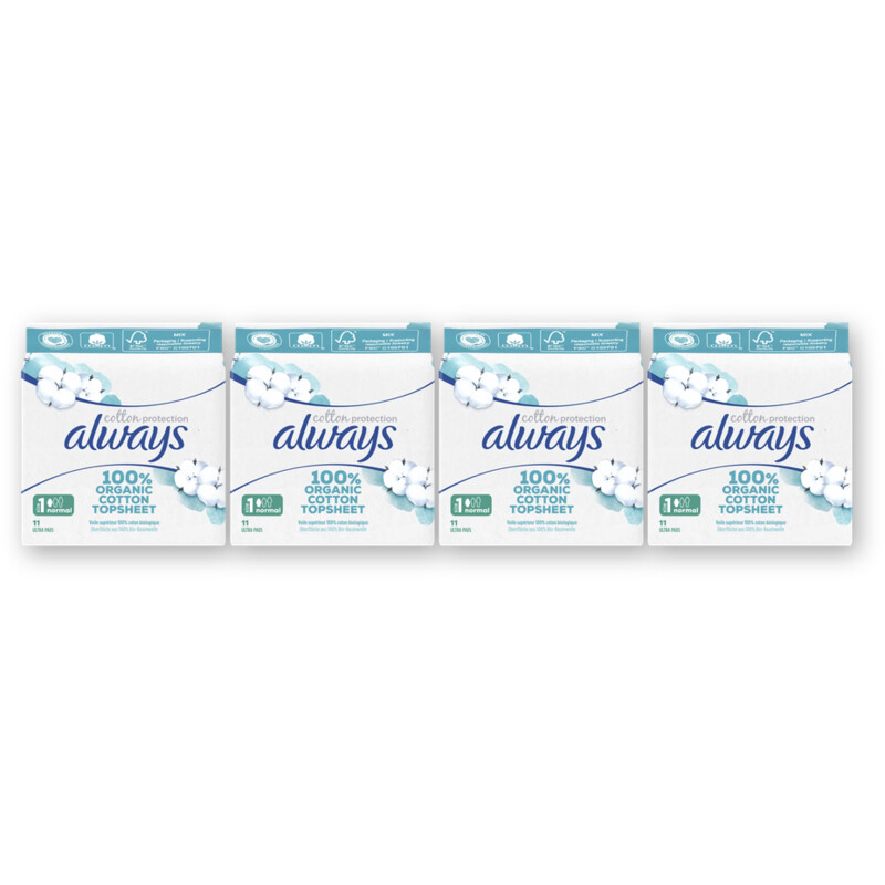 Always Maandverband Cotton Normal 4-pack