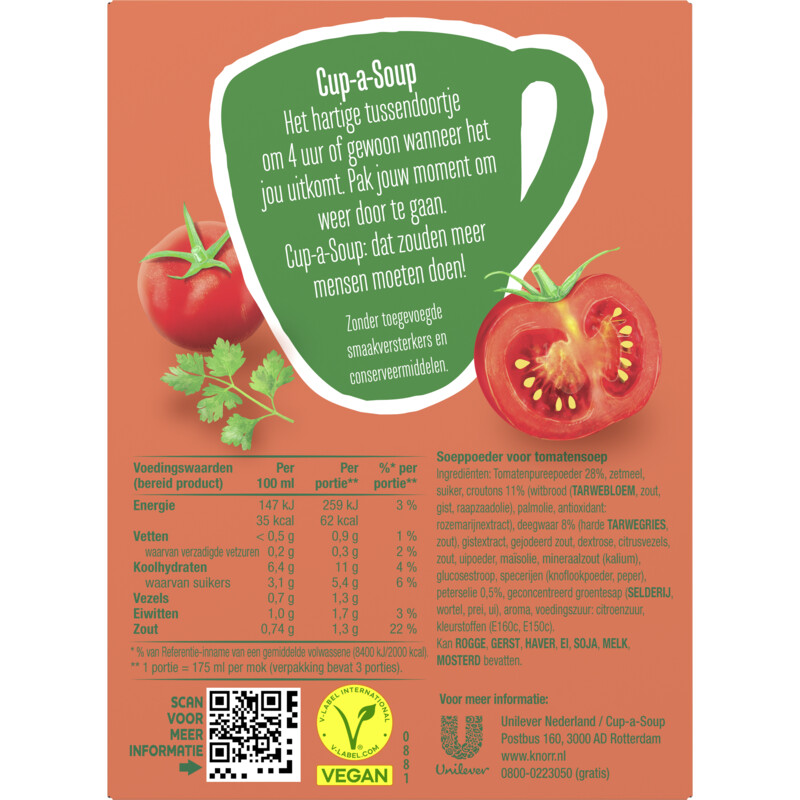 Een afbeelding van Knorr Cup-a-soup tomaat