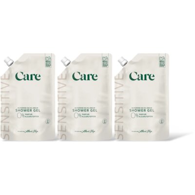 pdp-image-Care Sensitive shower gel 0% refill 3-pack