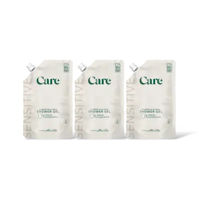 pdp-image-Care Sensitive shower gel 0% refill 3-pack