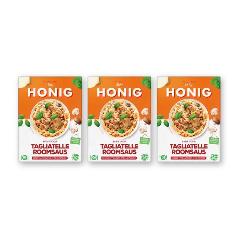 Honig Basis voor tagliatelle roomsaus 3-pack