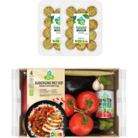 Een afbeelding van AH Biologisch Aubergine met Falafel Verspakket
