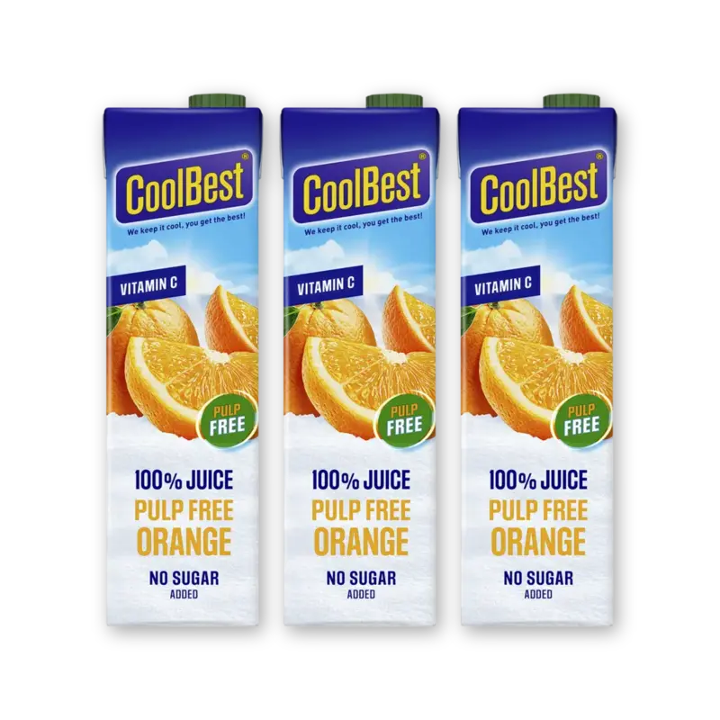 CoolBest Premium orange zonder vruchtvlees 3-pack