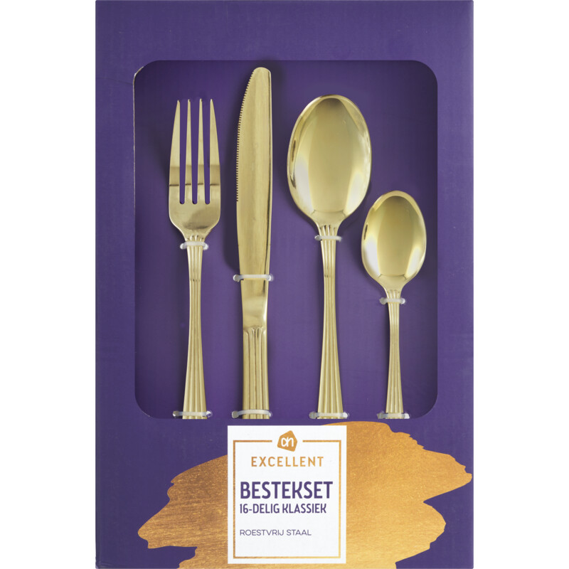 Een afbeelding van AH Excellent Bestekset 16-delige klassiek