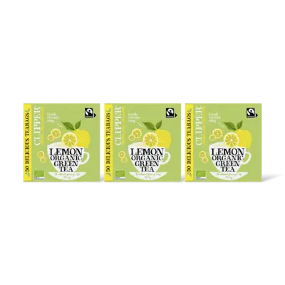pdp-image-Clipper Lemon organic green tea 3-pack