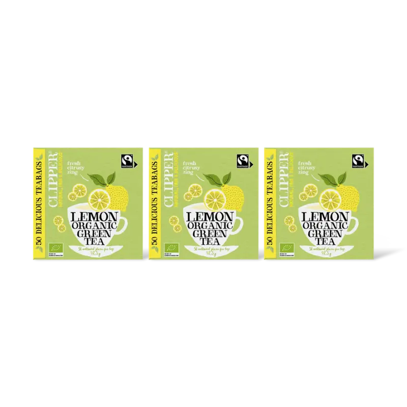 Clipper Clipper Lemon organic green tea 3-pack