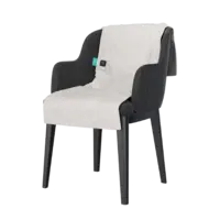 Sinji Heating chair blanket teddy cream