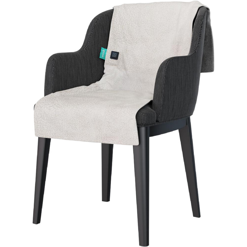 Een afbeelding van Sinji Heating chair blanket teddy cream